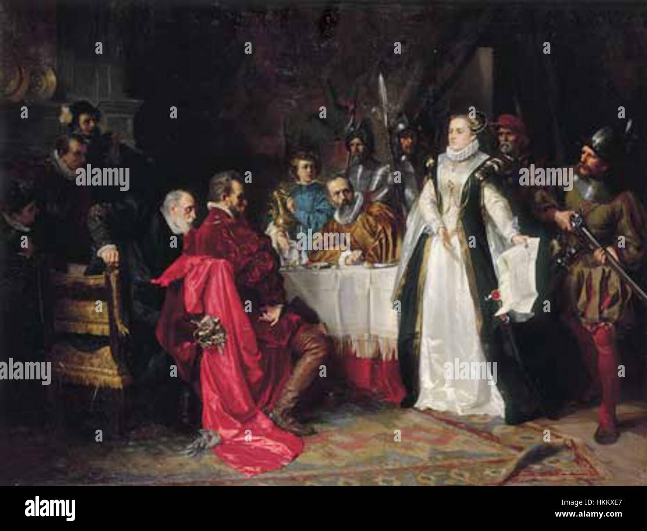 Ce portrait de Marguerite de Parme, peint par Widnmann, représente la duchesse et régente des pays-Bas du XVIe siècle. Le portrait illustre son attitude noble et sereine, reflétant son rôle politique et familial sous le règne des Habsbourg. La peinture souligne son importance dans l'histoire royale européenne. Banque D'Images