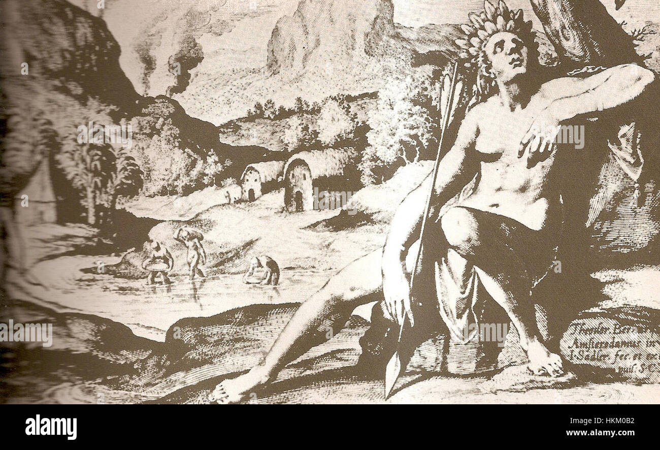 « America por Bry » est une peinture historique qui reflète la représentation du continent américain à travers les yeux des artistes européens. Il met en lumière les premières explorations et interprétations artistiques de l'Amérique. Banque D'Images
