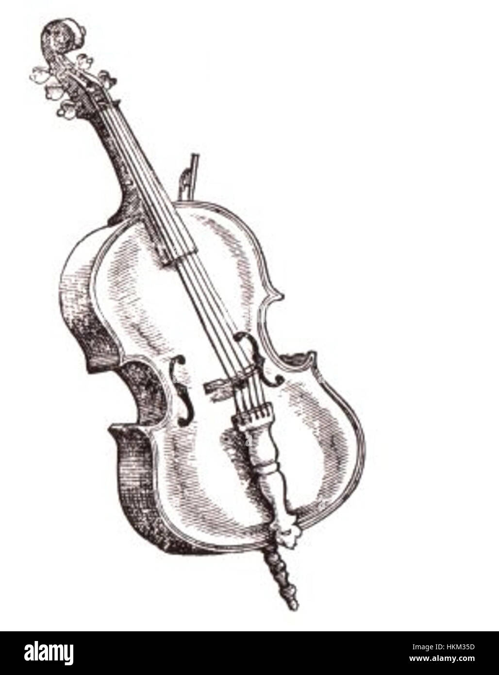 Praetorius violon basse Banque D'Images