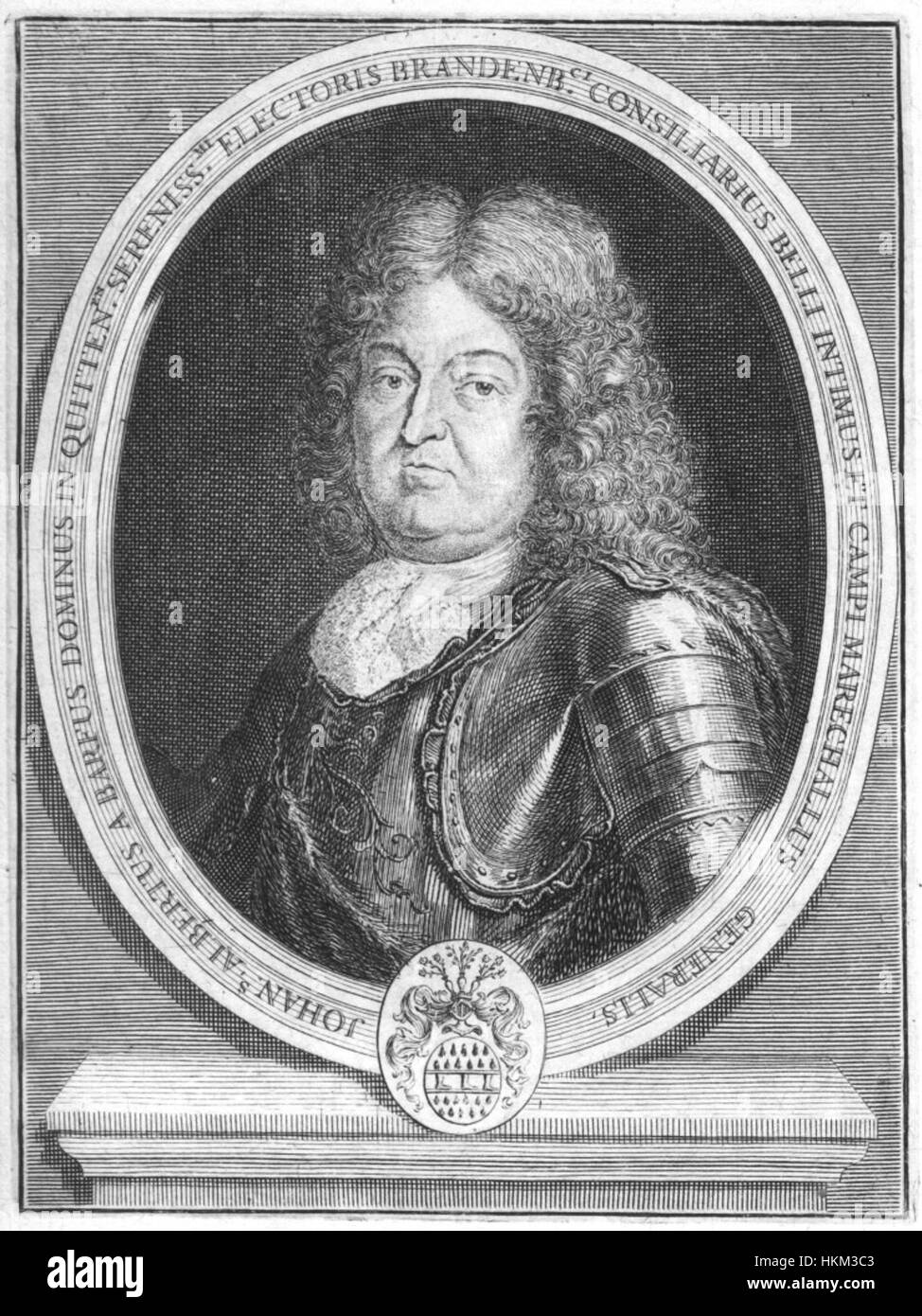 Barfus, Hans Albrecht von (1635-1704) gravure sur cuivre Banque D'Images