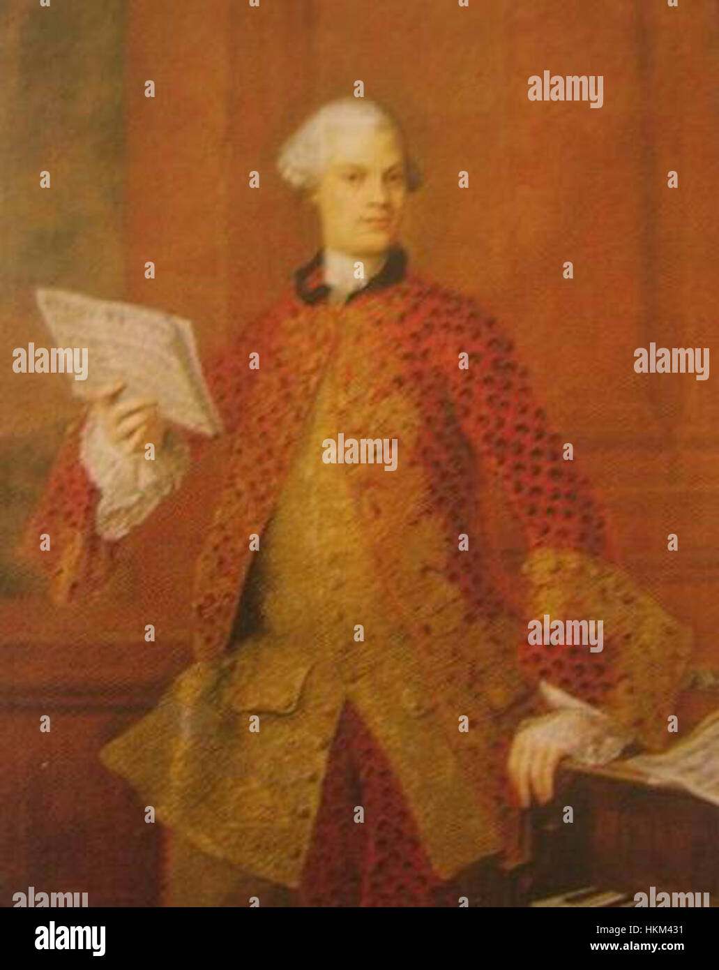 Gaetano Guadagni était un acteur et chanteur d'opéra italien, réputé pour sa maîtrise de l'art de jouer des rôles d'opéra classique. Ses performances ont été marquées par une profonde compréhension de la technique vocale et de l'interprétation dramatique. Banque D'Images