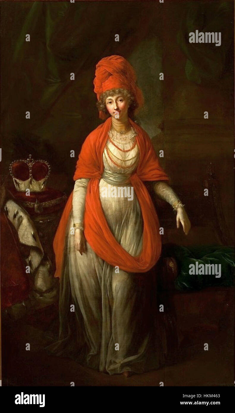 Graff Anna Dorothea von Medem est un portrait de la noble du XVIIIe siècle, mettant en valeur sa tenue aristocratique et l'élégance typique des portraits européens de l'époque. Banque D'Images