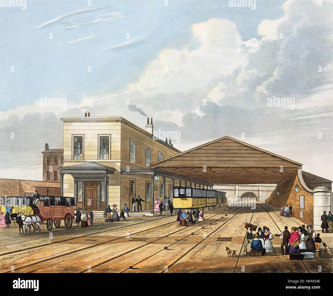 Bureau des chemins de fer, de Liverpool, de Bury's Liverpool et Manchester Railway, 1831 - artfinder 267569 Banque D'Images