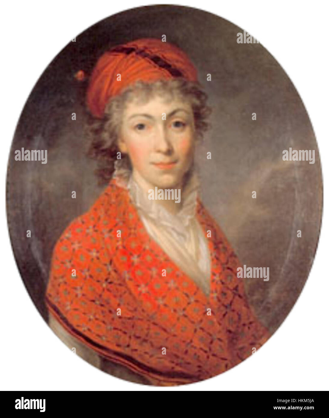 Ce portrait d'Izabela Czartoryska réalisé en 1796 par Kazimierz Wojniakowski capture l'élégance d'une noble du Commonwealth polono-lituanien, soulignant l'identité aristocratique et l'importance historique du sujet. Banque D'Images