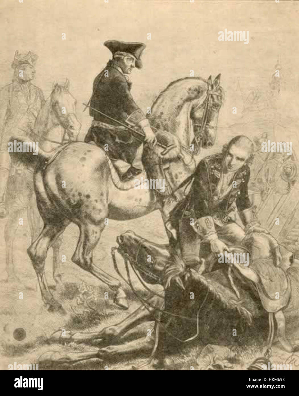 Adolph von Menzel - Frédéric II pendant la guerre de Sept Ans Banque D'Images