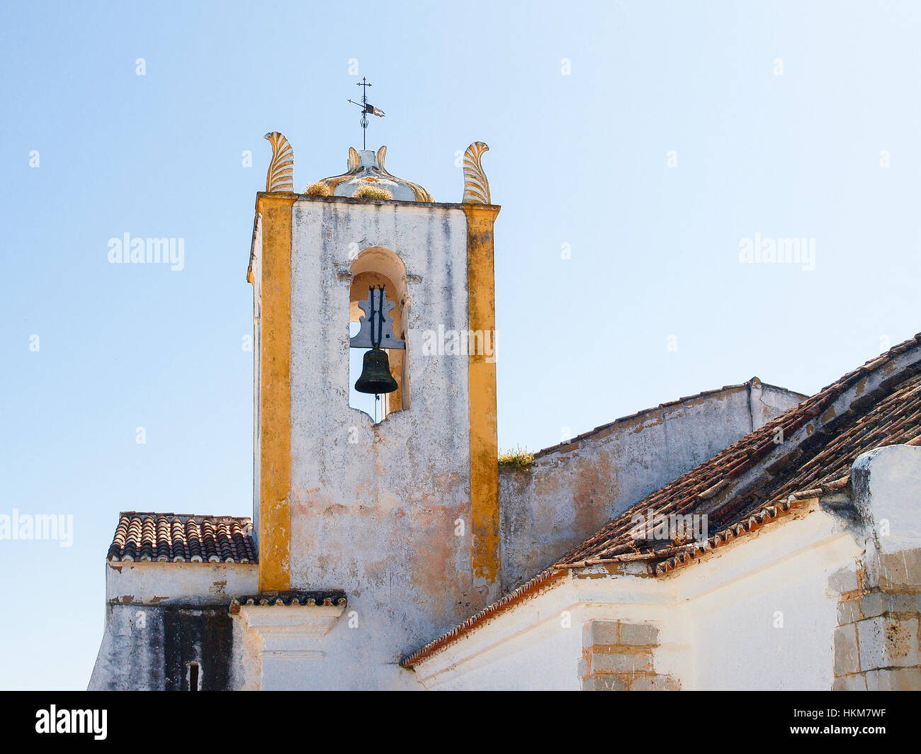 Clocher de l'église à Tavira, Portugal Banque D'Images