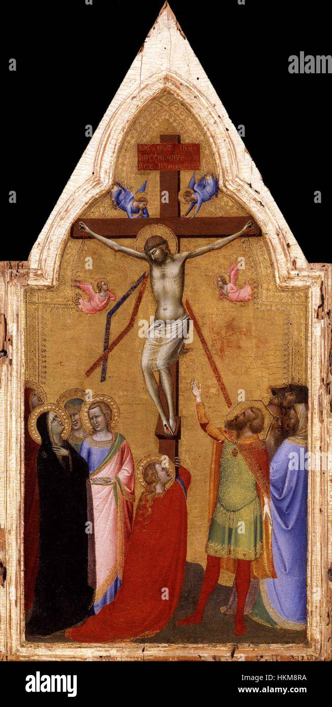 Bernardo Daddi - Crucifixion - WGA05856 Banque D'Images