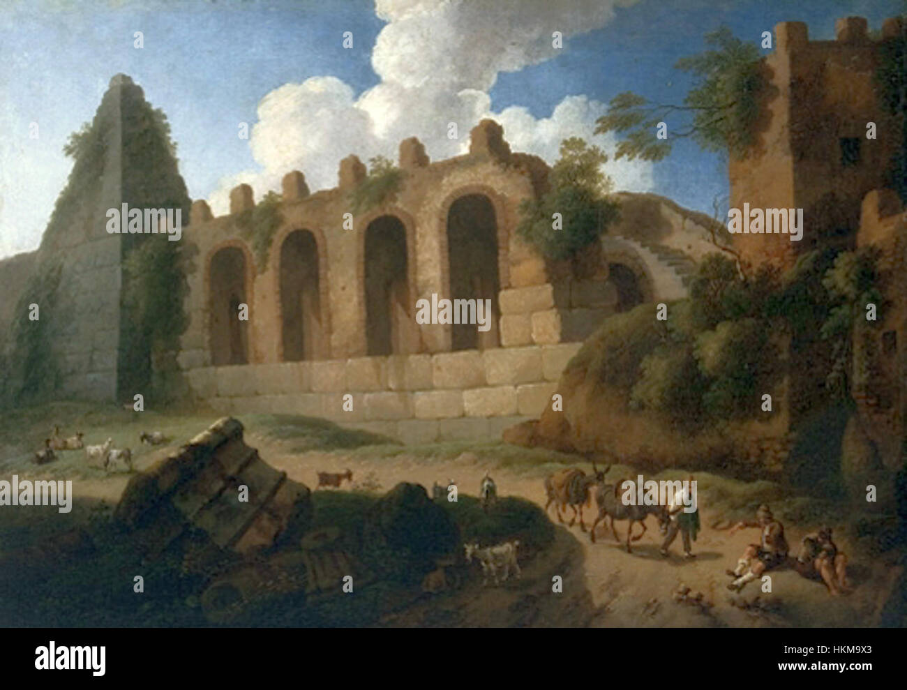 Monte Riche La Pyramide de Cestius, une ancienne tombe à Rome, remonte au Ier ...