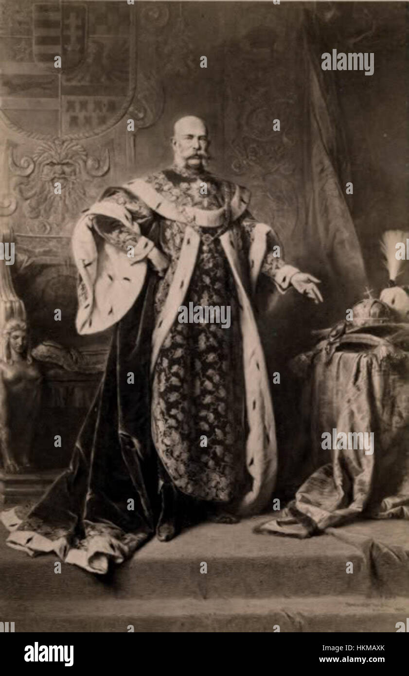 François-Joseph I en tant que souverain du RHOStSte par Gyula Benczur 1894 Banque D'Images