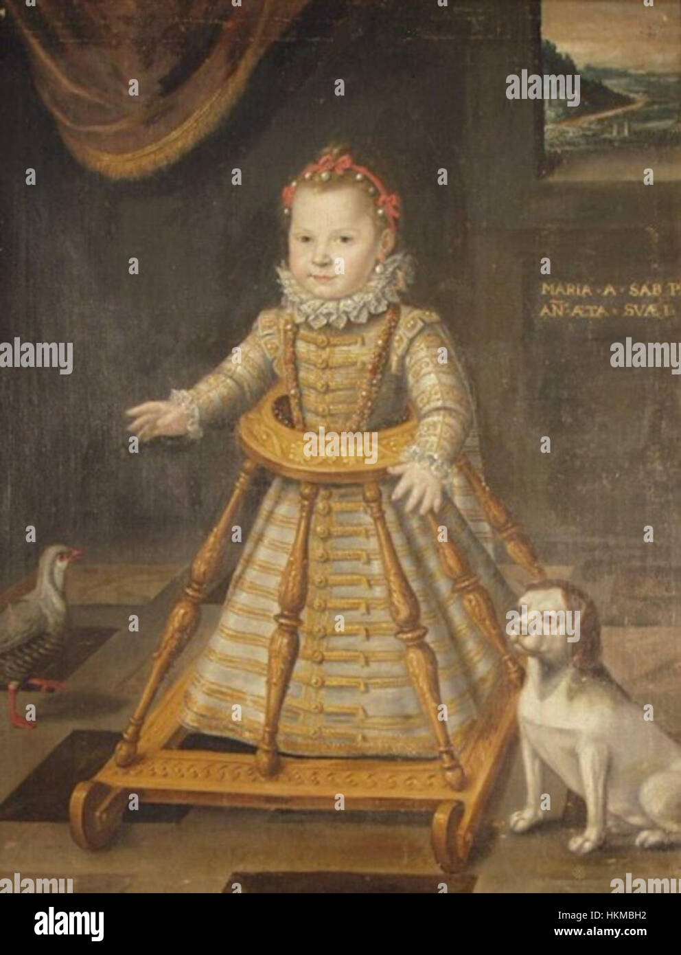 Le tableau de Maria Apollonia di Savoia représente la noble femme de la Maison de Savoie. L'œuvre est une représentation de l'aristocratie européenne du XVIIIe siècle et du portrait royal. Banque D'Images
