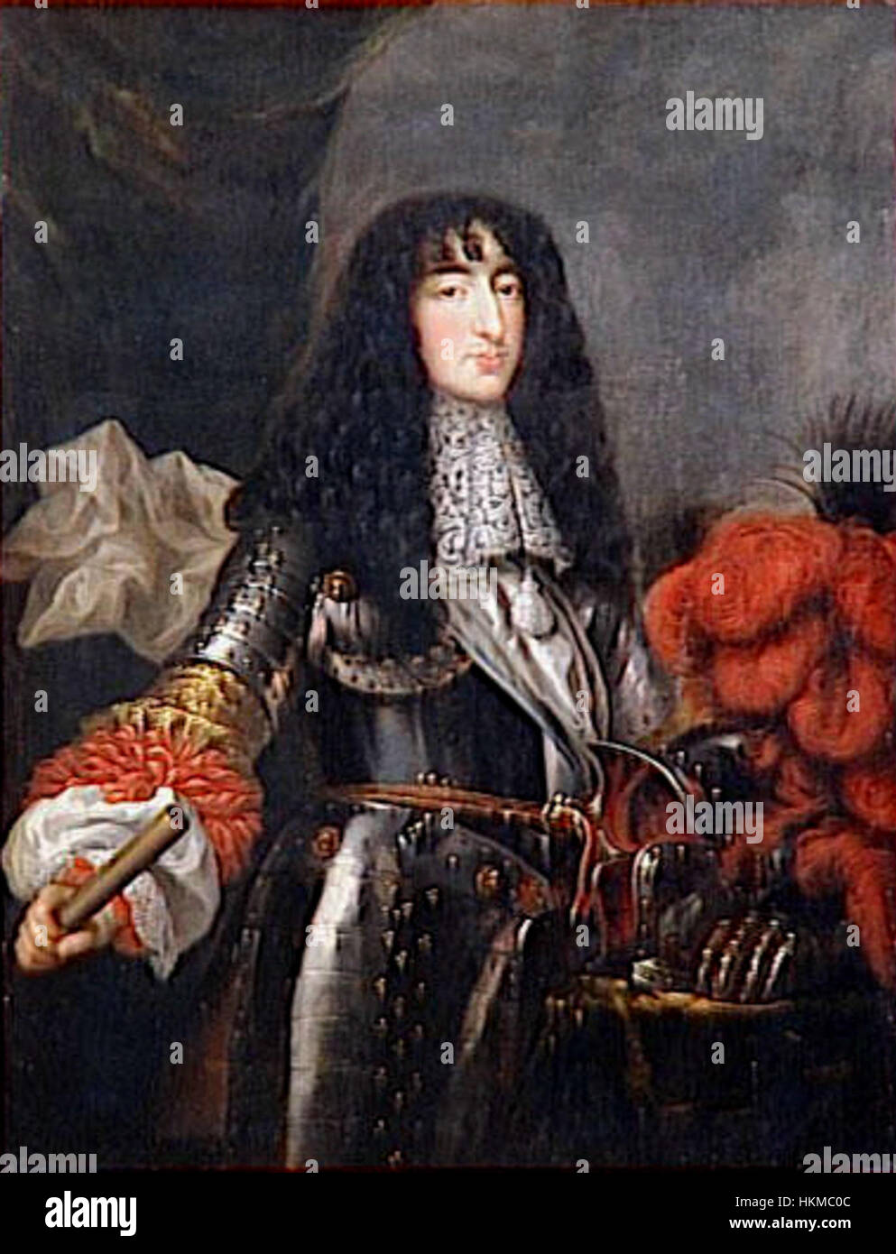 Portrait historique de Philippe Ier, duc d'Orléans, frère du roi Louis XIV de France. Il est une figure royale française de premier plan et joue un rôle clé dans l'histoire de France au XVIIe siècle. Banque D'Images