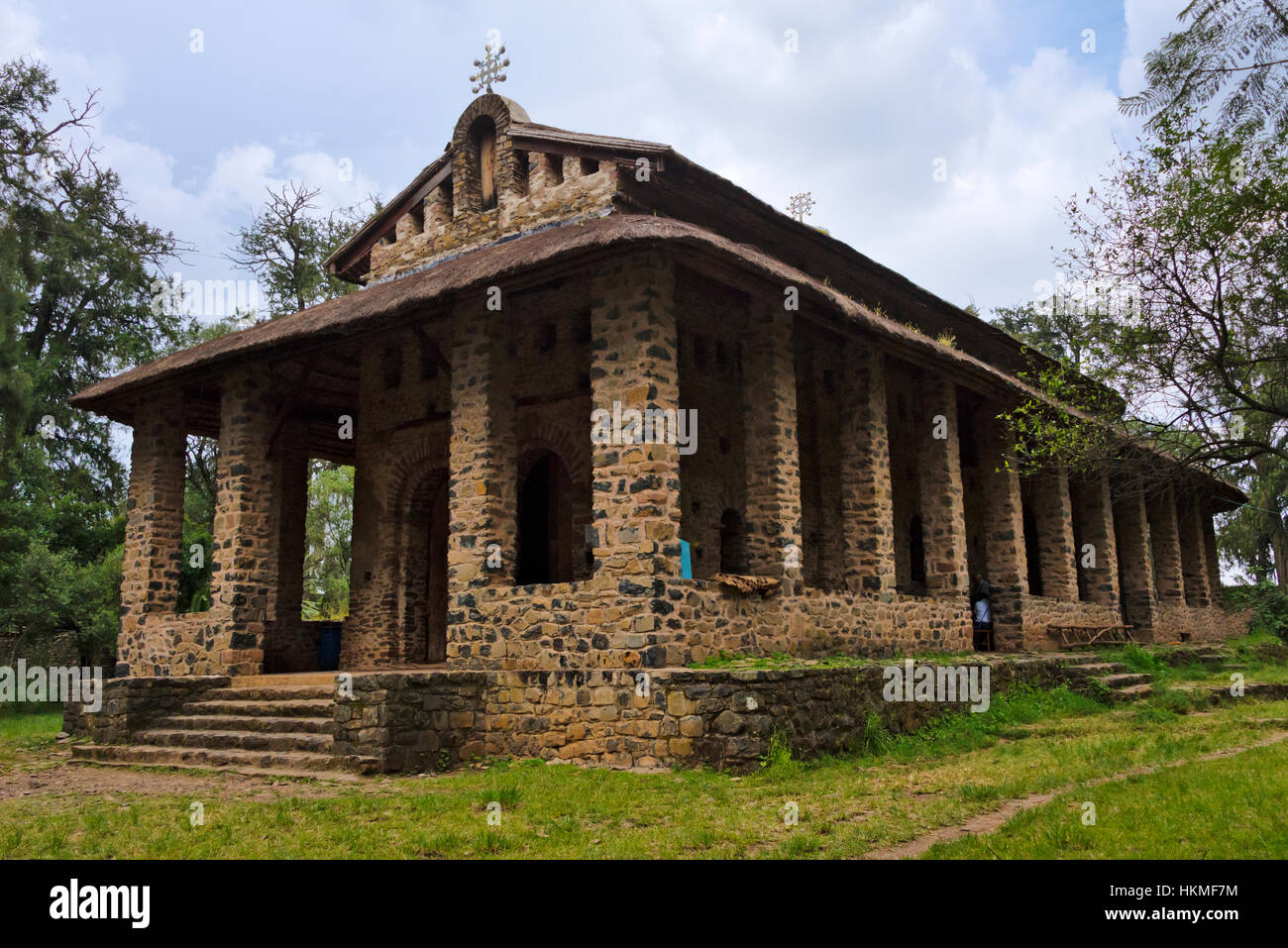 Église de Debre Birhan Sélassié (Trinité et la montagne de lumière), Gondar, Éthiopie Banque D'Images