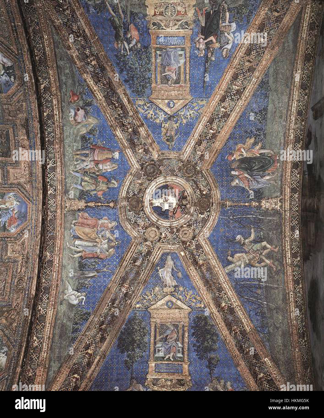 Le *Appartamento Borgia* du Vatican présente des fresques représentant des épisodes du mythe d’Isis et d’Osiris. Ces œuvres, illustrant la mythologie égyptienne antique, sont des chefs-d'œuvre des religieux de la Renaissance Banque D'Images