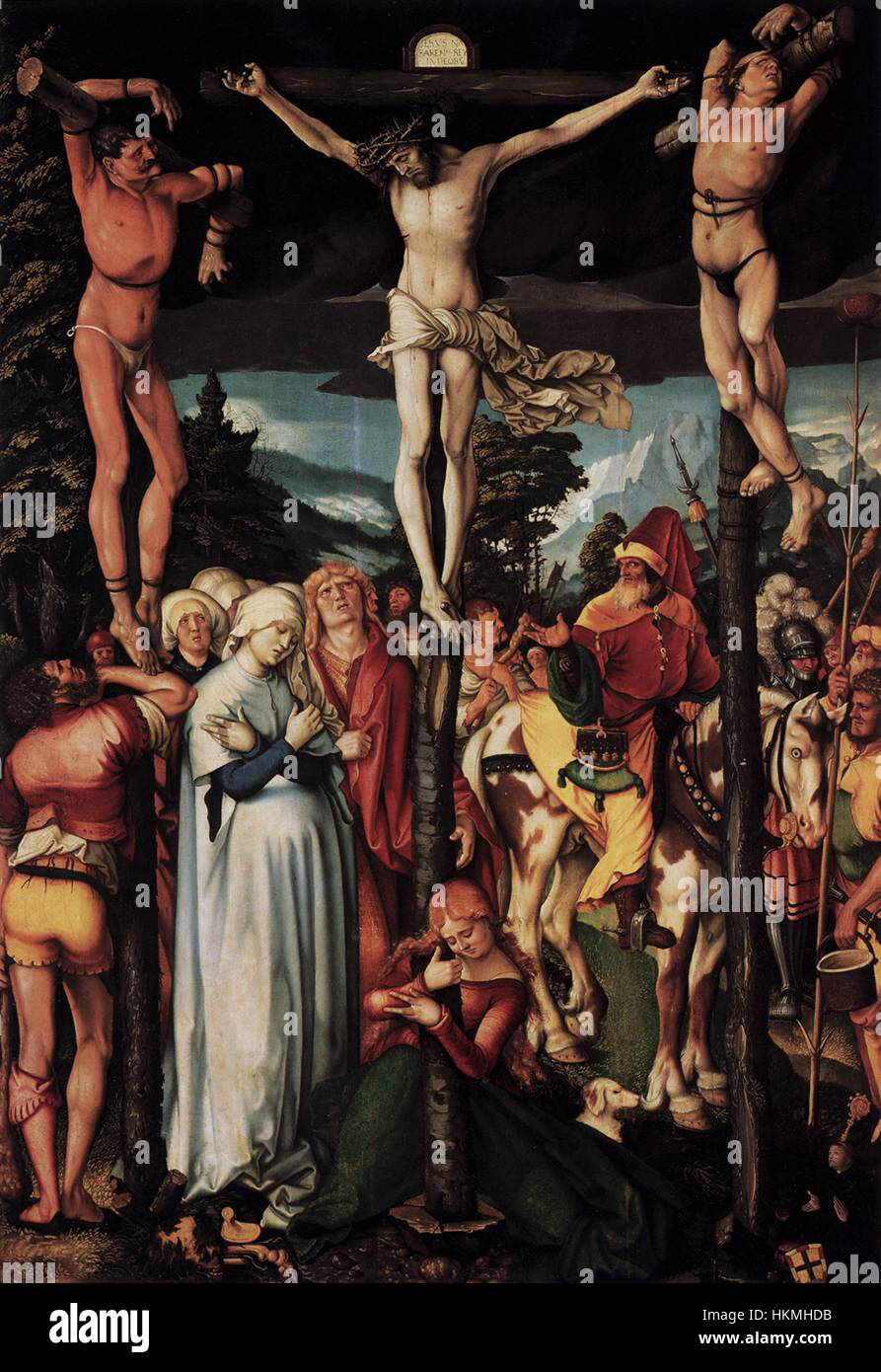Hans Baldung - Crucifixion - WGA01202 Banque D'Images