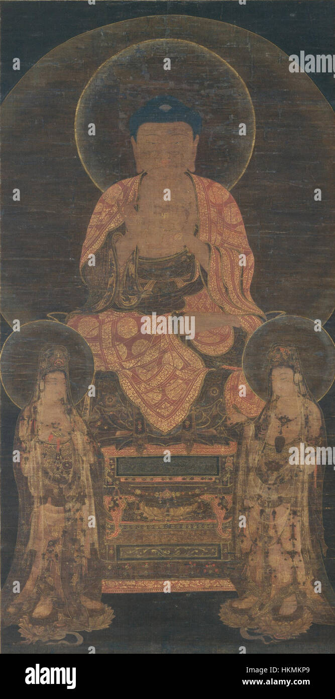 Triade Amitabha (Metropolitan Museum of Art) Banque D'Images