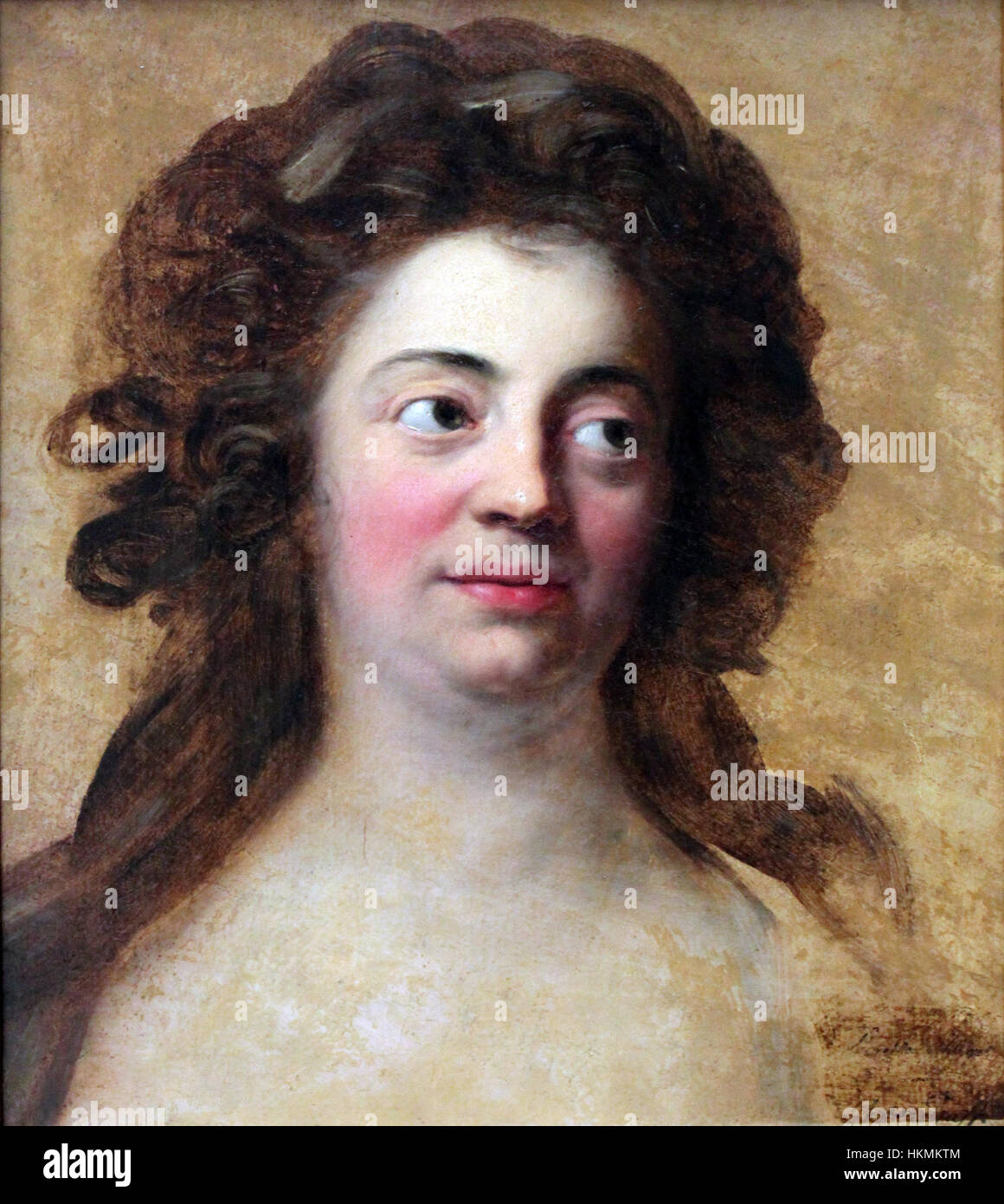 Portrait de Dorothea Schlegel réalisé en 1790 par Graff, capturant son statut et son élégance raffinée avec une représentation sophistiquée de ses traits et de sa tenue. Banque D'Images