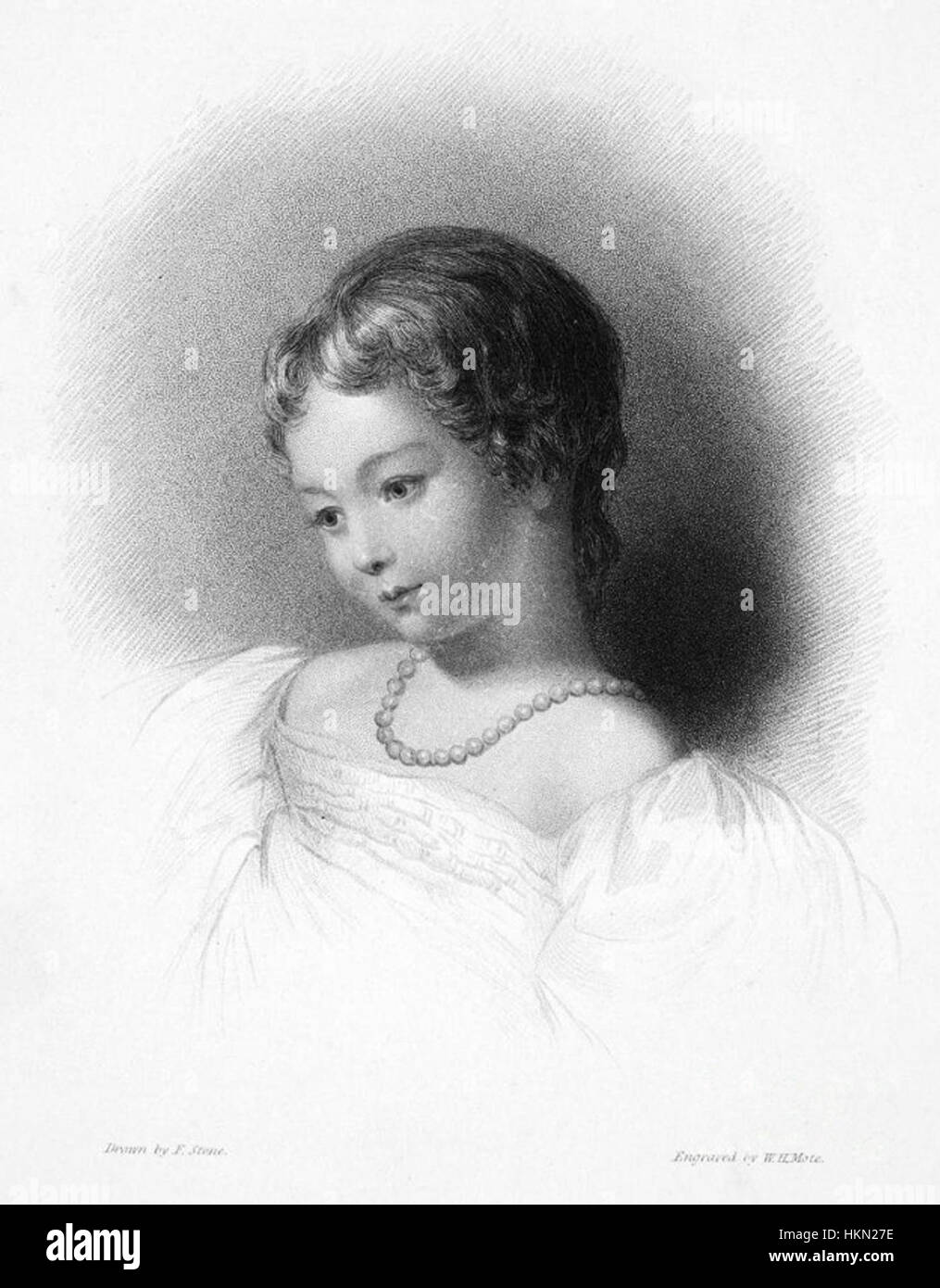 Ada Lovelace comme un enfant Banque D'Images