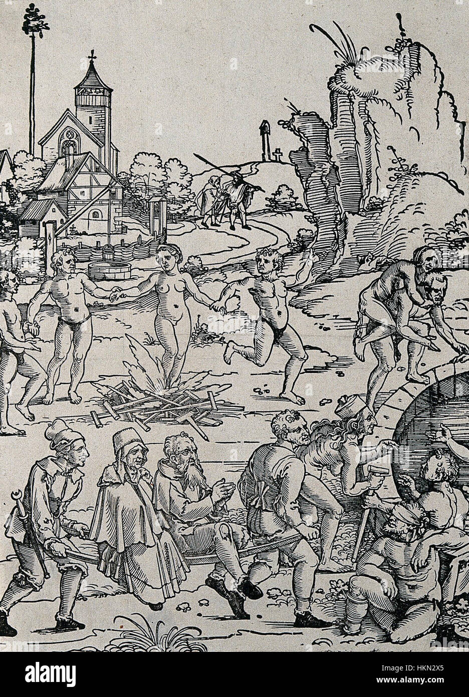 La 'Fontaine Wellcome V0047645EL' est une pièce remarquable, probablement une installation d'art ou un objet historique avec une signification médicale ou culturelle. Son titre fait référence à la collection Wellcome, connue pour ses expositions liées à la science, à la médecine et à l'histoire. La fontaine peut être liée à l'intersection de l'art et de la médecine, reflétant un mélange de design fonctionnel et de patrimoine culturel. Banque D'Images