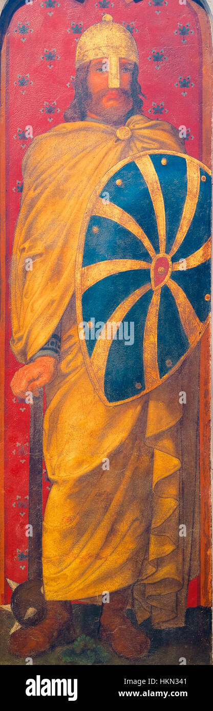 Arnulf II était un noble médiéval qui a servi comme comte de Flandre au début du XIe siècle. Son leadership dans la région au cours de cette période a été marqué par ses efforts pour maintenir la stabilité des territoires flamands au sein du Saint-Empire romain germanique. Banque D'Images