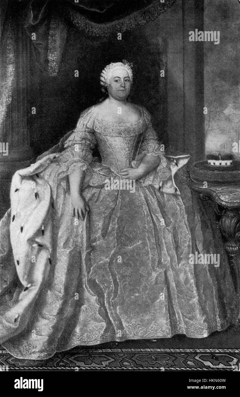 Anna Wilhelmine Prinzessin von Anhalt-Dessau (Lisiewsky) Banque D'Images