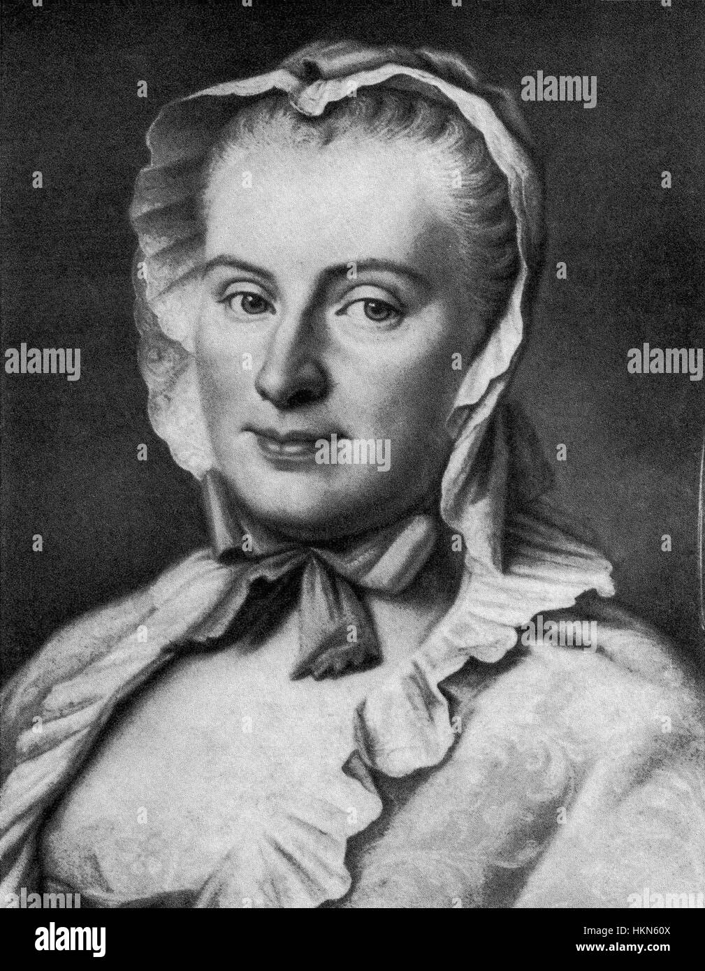 Amalie Eleonore Bernhardine Freiin von Prinzen, verm. von Guericke (Lisiewsky) Banque D'Images
