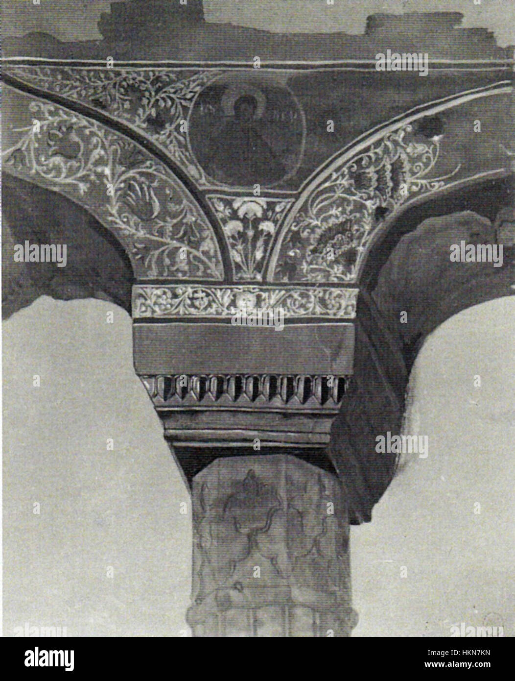 Un design ornemental d'Apcar Baltazar, mettant l'accent sur des motifs complexes et des motifs décoratifs. Cette œuvre est connue pour son artisanat détaillé et son attrait visuel, capturant l'essence de l'ornement complet Banque D'Images