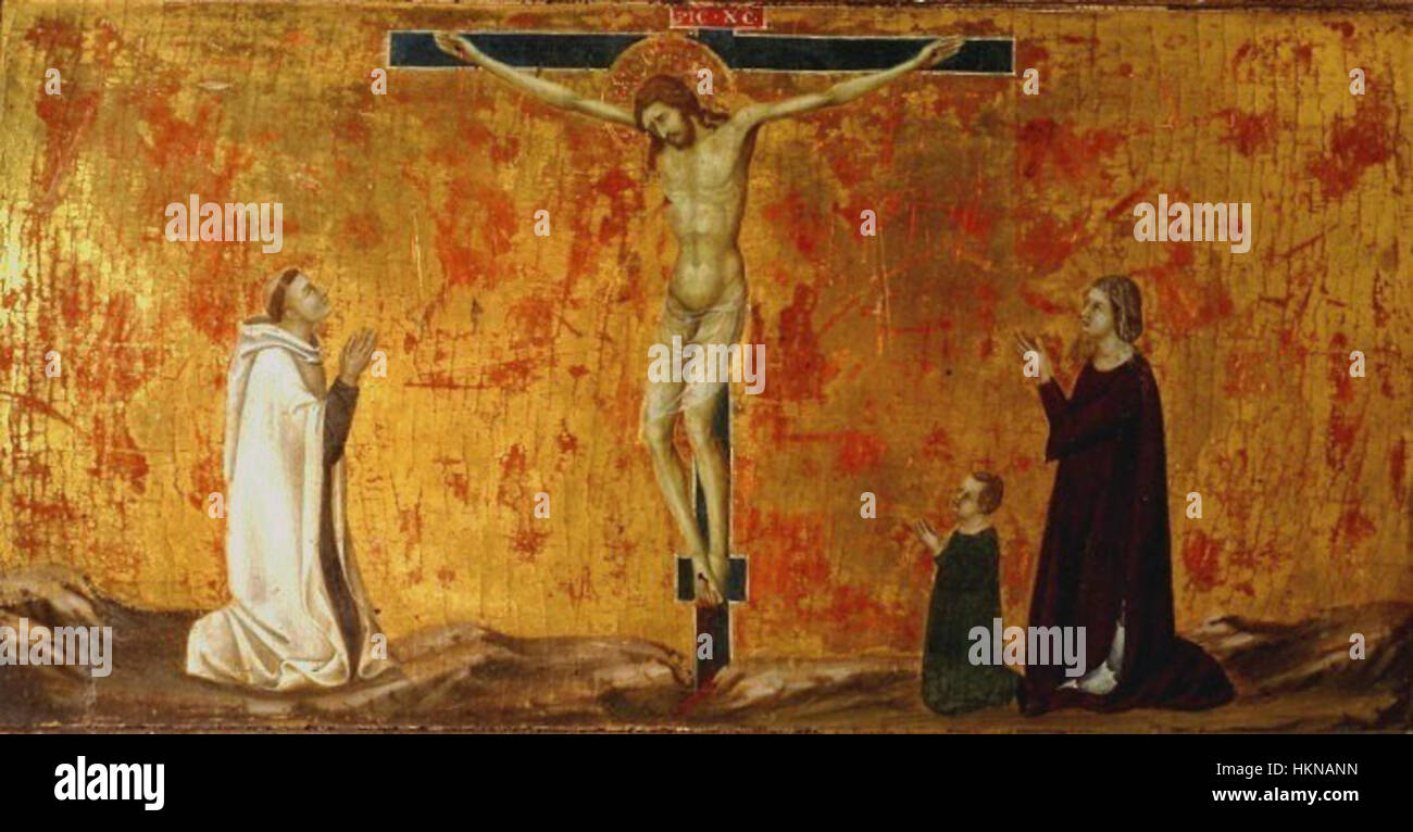 12UgolinoDiNerio La Crucifixion. Courtauld Institute Banque D'Images