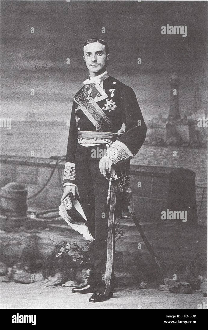 Le roi Alphonse XII Banque D'Images
