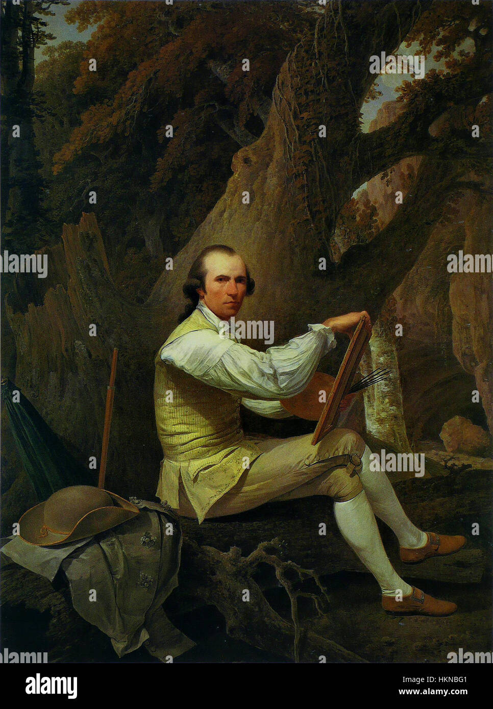 L’autoportrait de Jacob More, intitulé « Autoportrait », révèle sa capacité à capturer l’expression personnelle et la profondeur introspective. Cette œuvre du XVIIIe siècle met en valeur le mélange unique de réalisme et de complexité émotionnelle de More, reflétant la conscience de soi de l’artiste. Banque D'Images