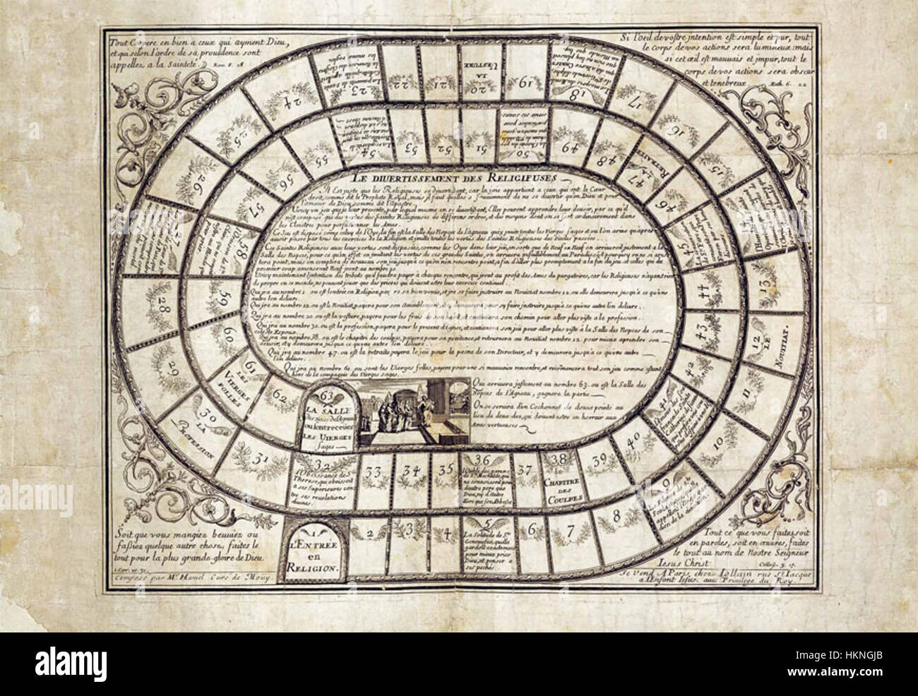 'Le divertissement des religieuses' est un tableau historique de Paris, capturant des femmes religieuses dans une scène animée et joyeuse. L'œuvre met en valeur le dynamisme de la culture française du XVIIIe siècle et la vie quotidienne des religieuses de l'époque. L'atmosphère animée et les détails méticuleux reflètent l'habileté de l'artiste à dépeindre des moments historiques et culturels. Banque D'Images