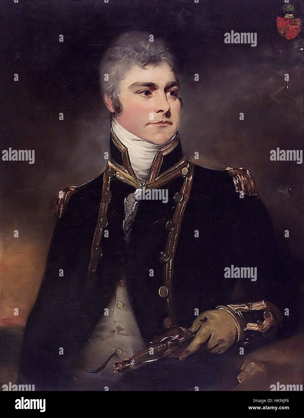 L'amiral sir Charles Hamilton (1767-1849), par William Beechey Banque D'Images