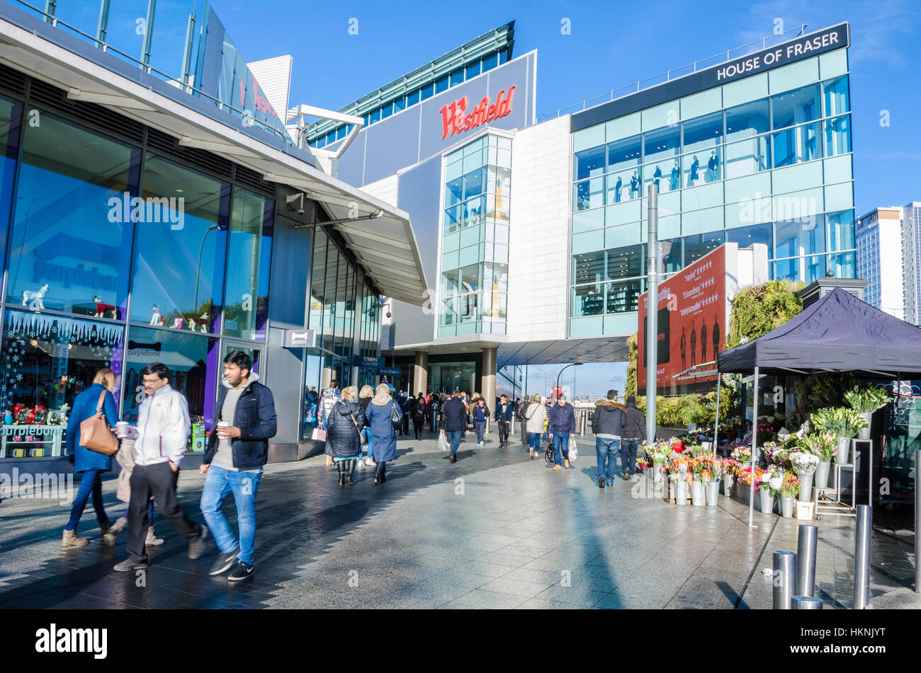 Le centre commercial de Westfield à White City, Shepherds Bush, Londres. Banque D'Images