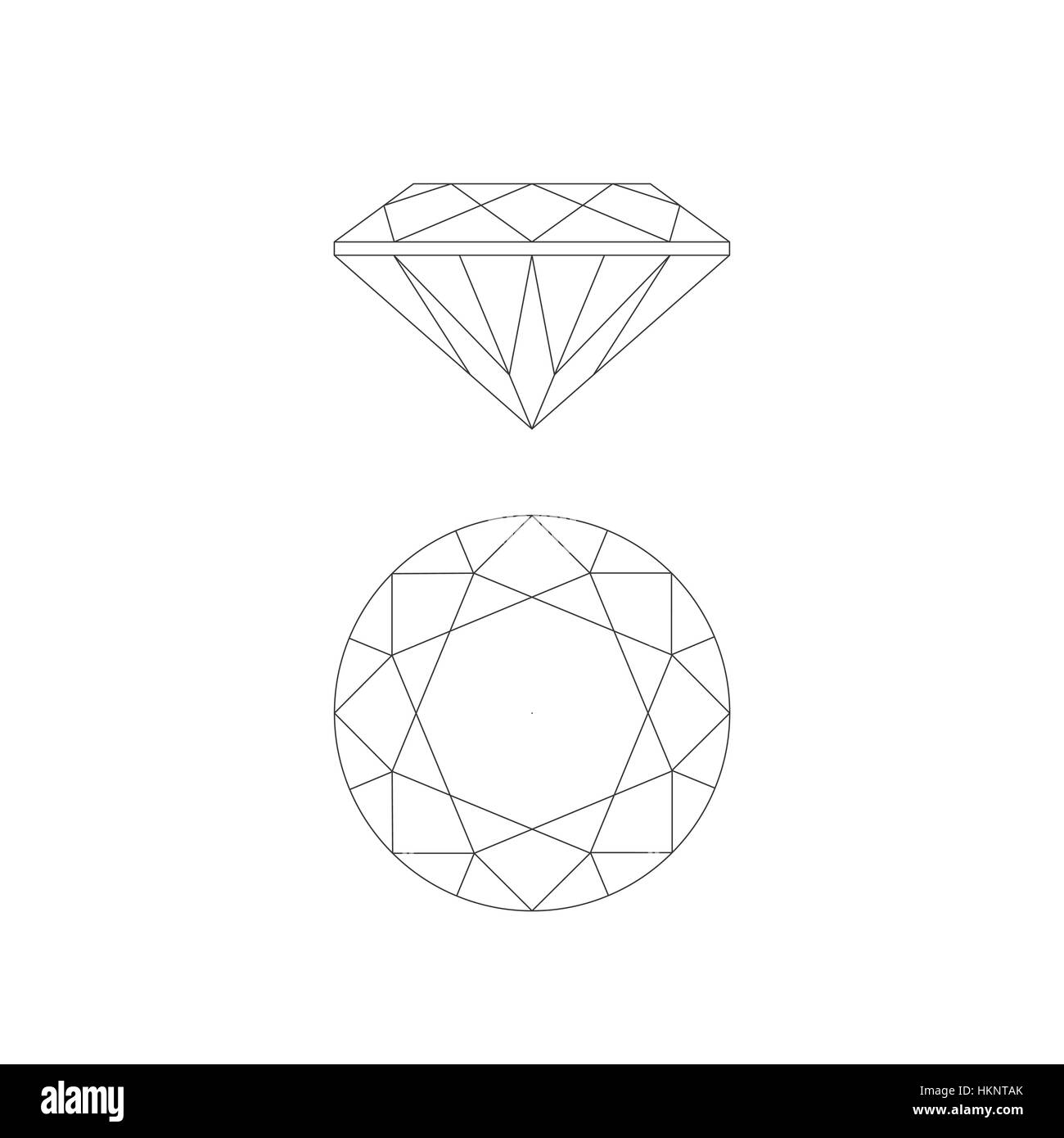 Dessin de lignes de diamants Illustration de Vecteur
