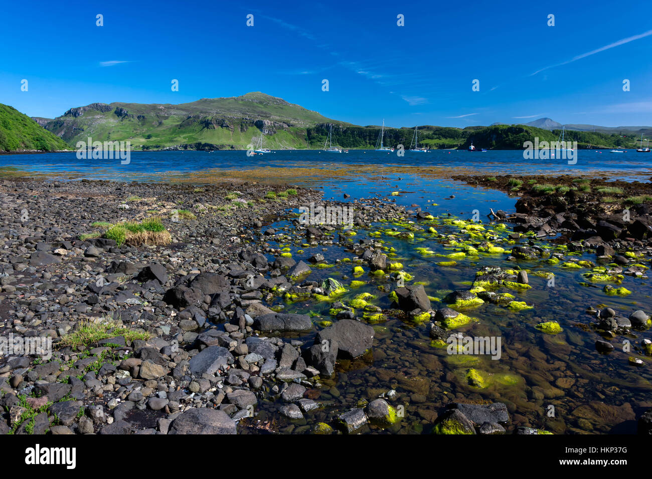 Ben tianavaig, Portree, Isle of Skye, Scotland, united kingdom Banque D'Images