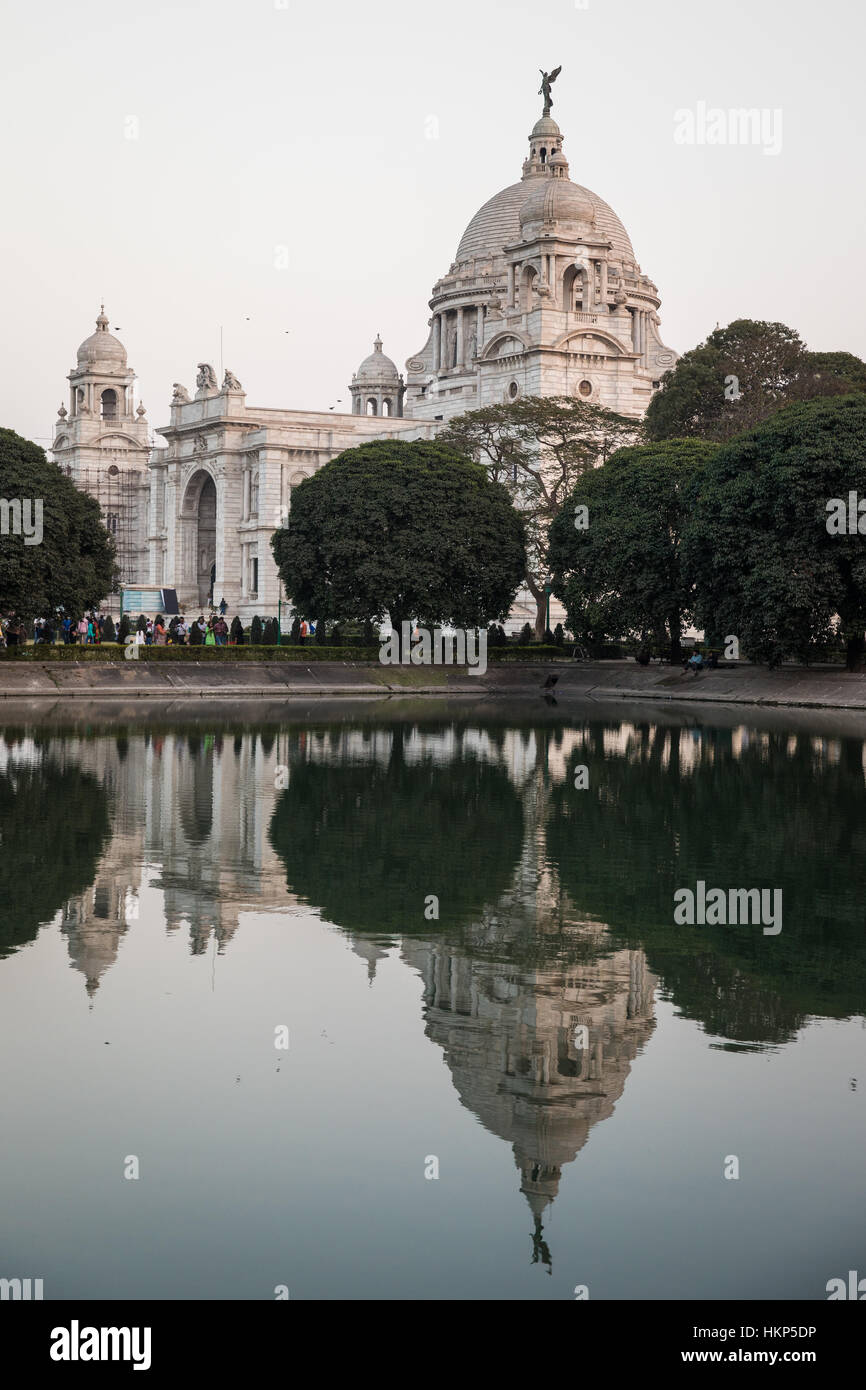 L'Édifice commémoratif Victoria et de réflexion à Kolkata (Calcutta), West Bengal, India Banque D'Images