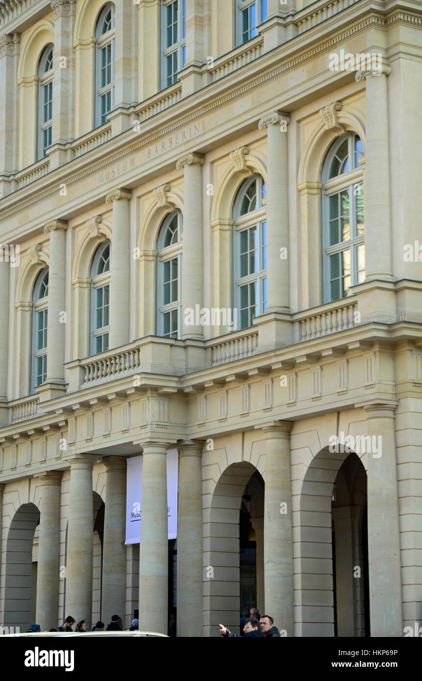 Le 'Palais Barberini" "Alter Markt" dans l'exposition du Musée de Potsdam Banque D'Images
