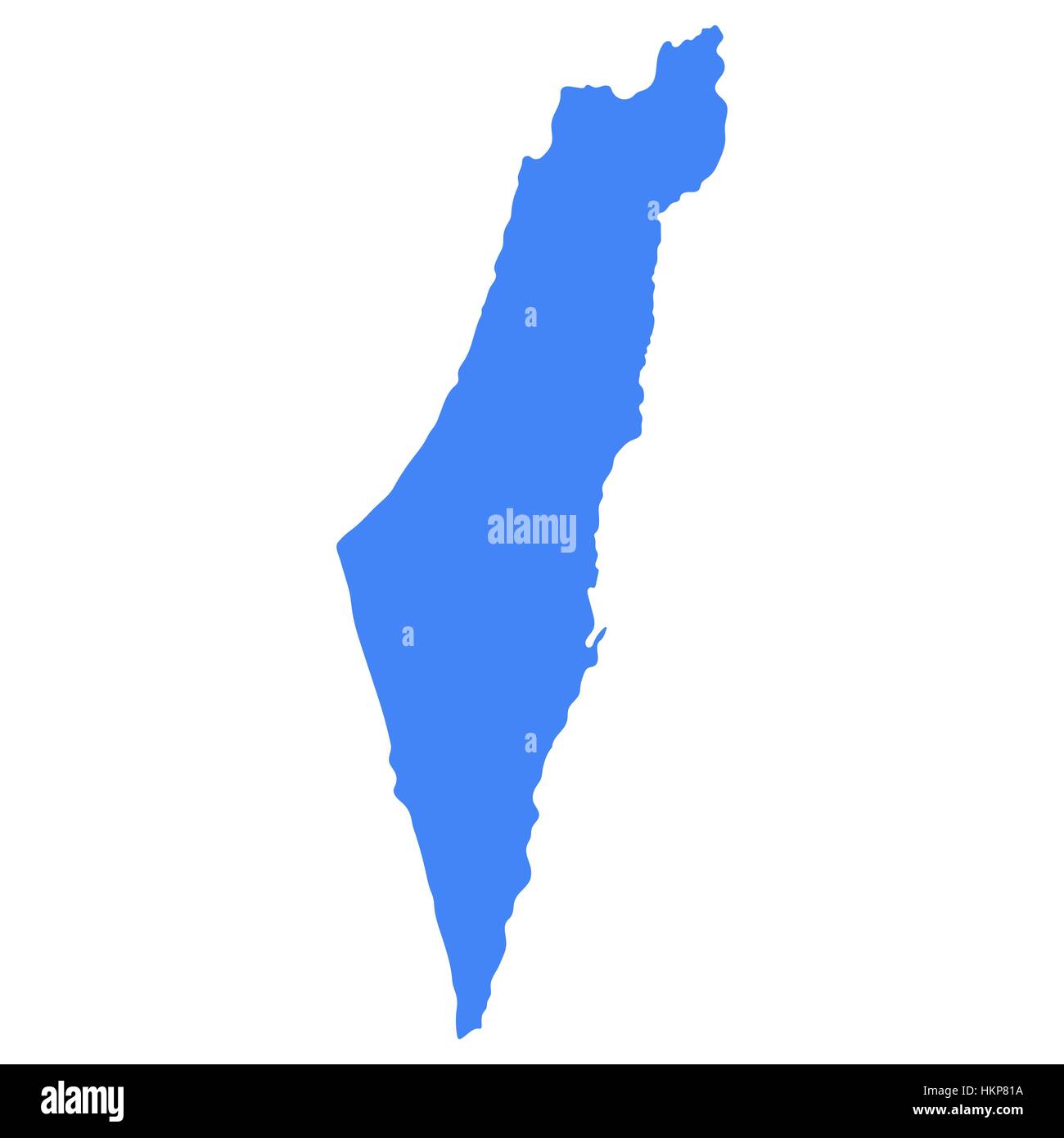 Carte d’Israël Illustration de Vecteur