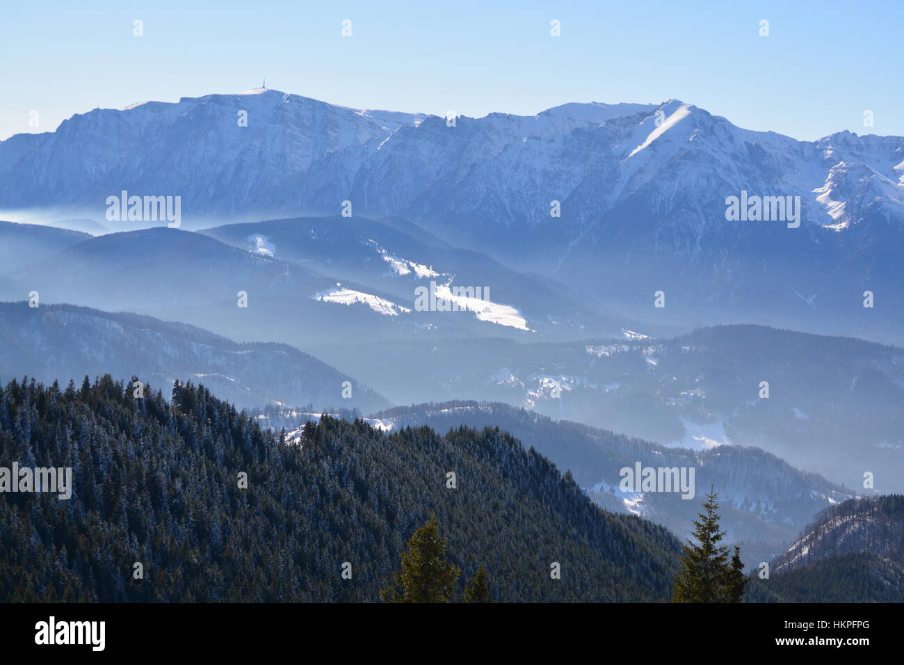 Monts Brumeux Banque D'Images