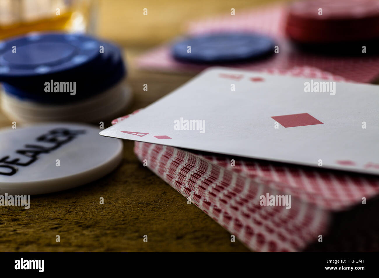 Ace of Hearts sur le pont Banque D'Images