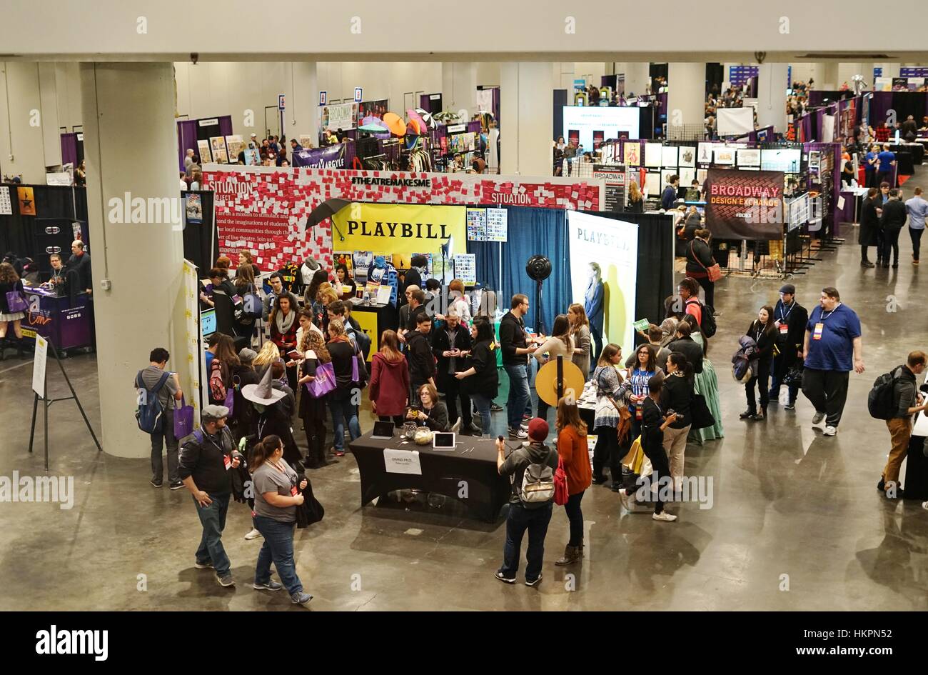 Le BroadwayCon convention pour les fans de théâtre a eu lieu au Jacob K. Javits Convention Center à New York en janvier Banque D'Images