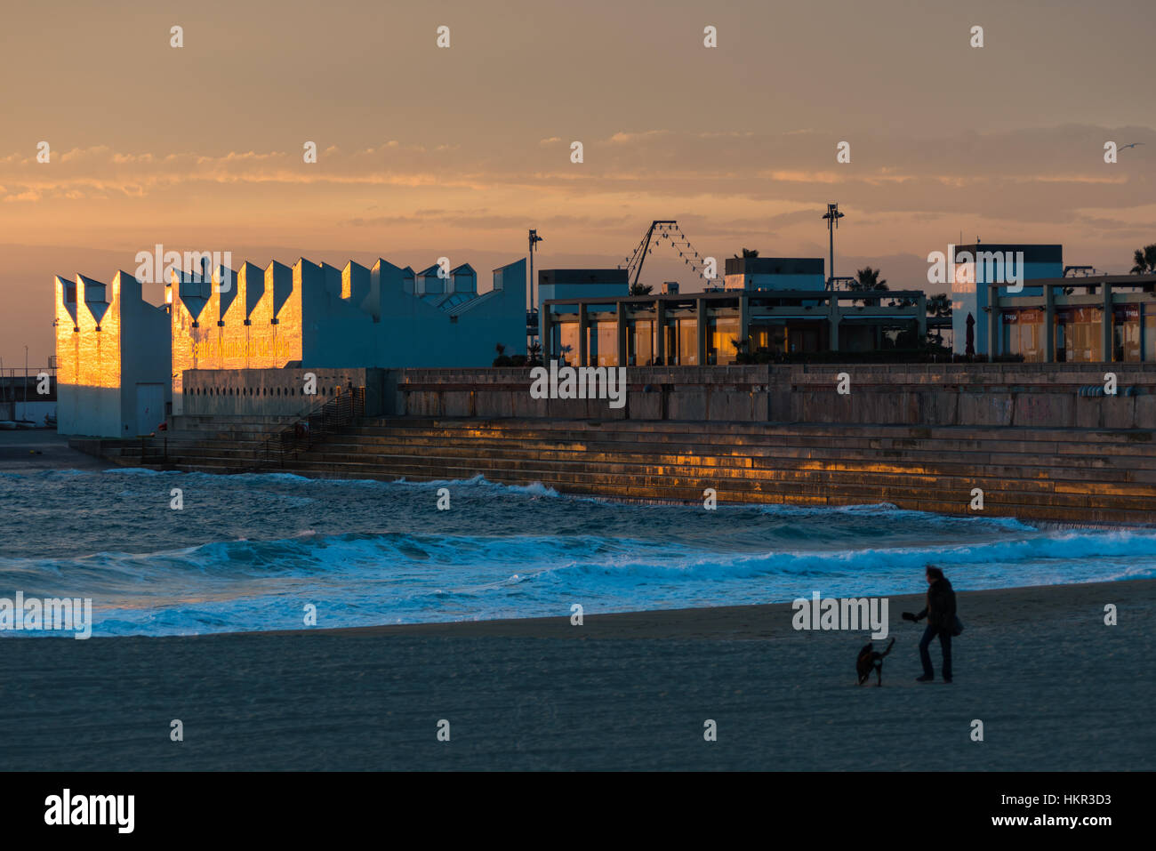 Municipal centre de Vela, Port Olympique, Barcelone, Catalogne, Espagne. Banque D'Images