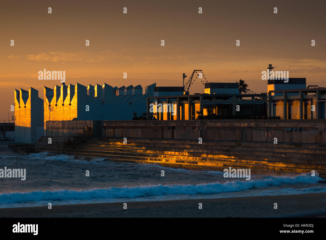 Municipal centre de Vela, Port Olympique, Barcelone, Catalogne, Espagne. Banque D'Images