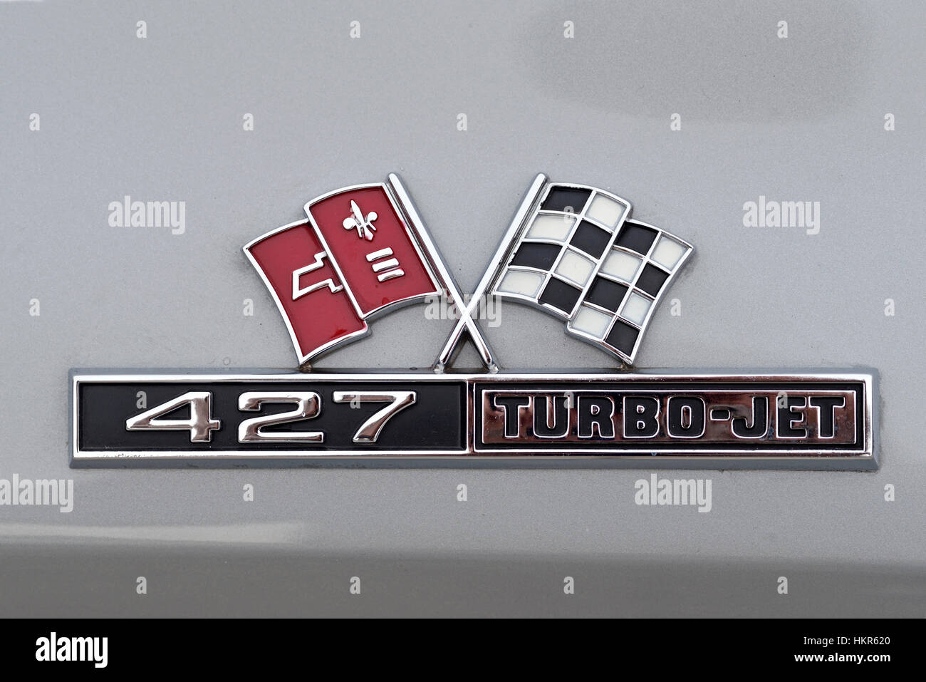 1966 Chevrolet Corvette Sting Ray 427 badge Turbo-Jet Banque D'Images