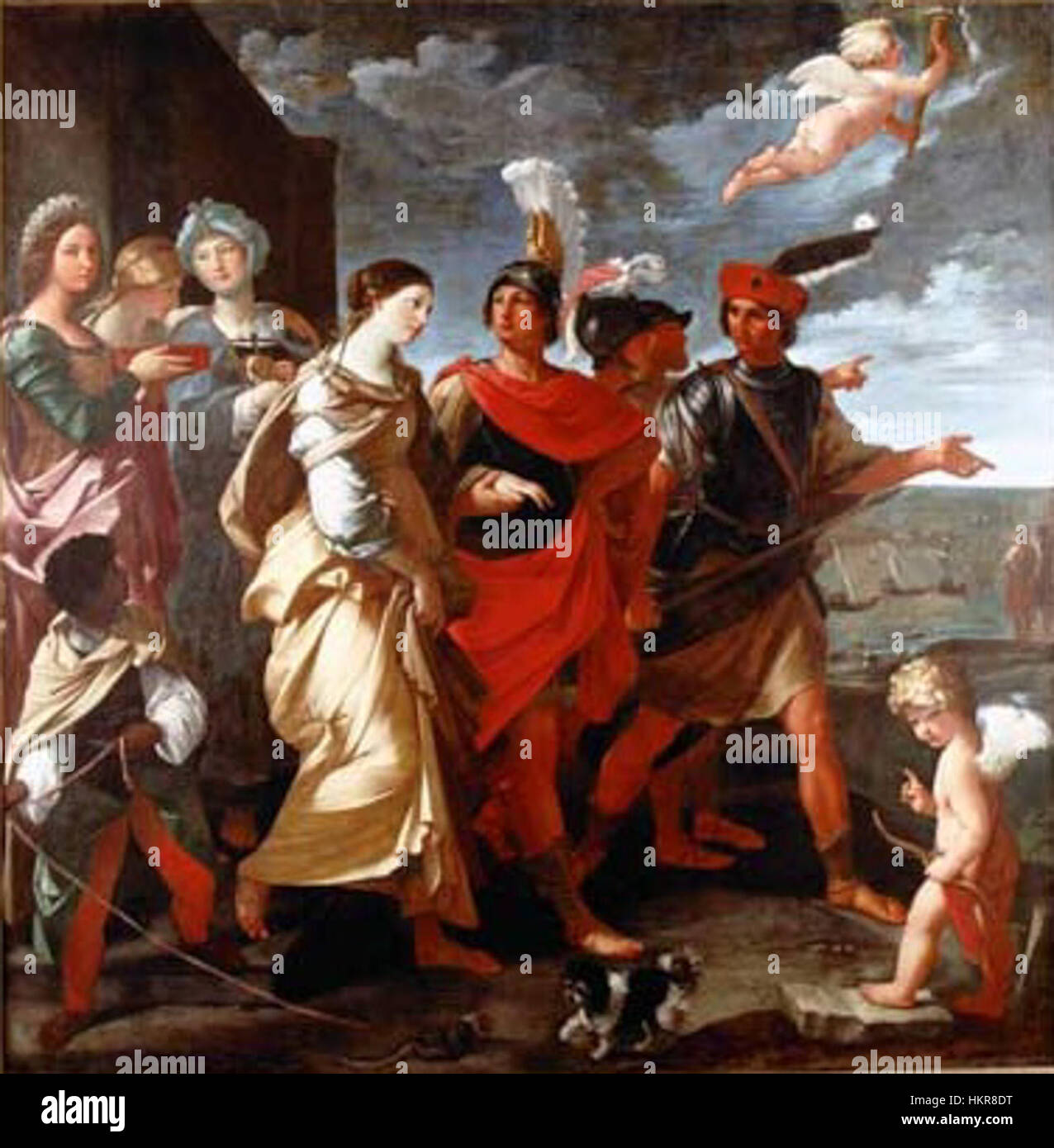 L'enlèvement d'Hélène par Campana est une représentation dramatique de l'histoire mythologique de la mythologie grecque, se concentrant sur le moment où Hélène de Troie est prise par Paris, déclenchant la guerre de Troie. Banque D'Images