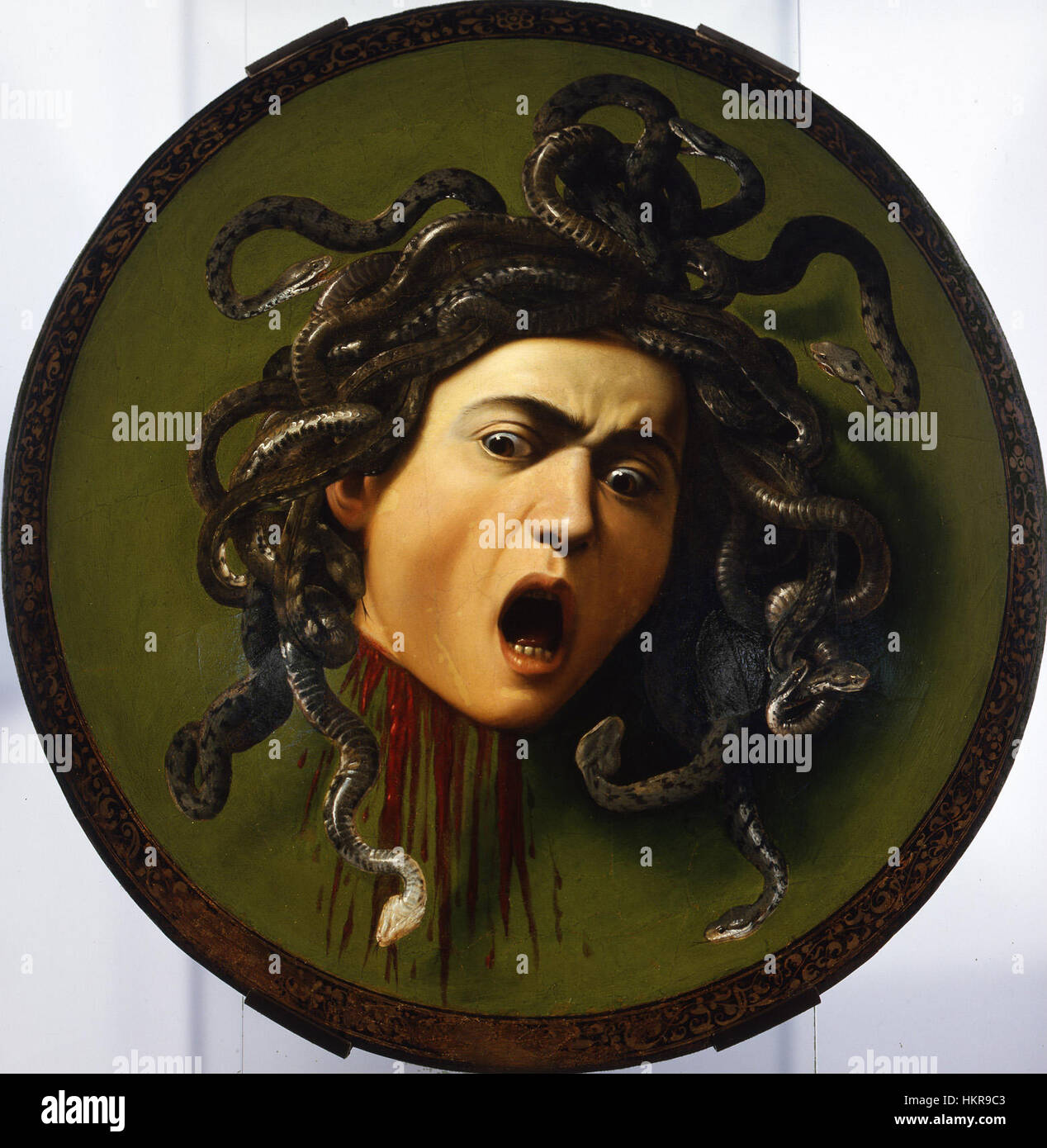 Caravaggio - Medusa - Google Art Project Banque D'Images