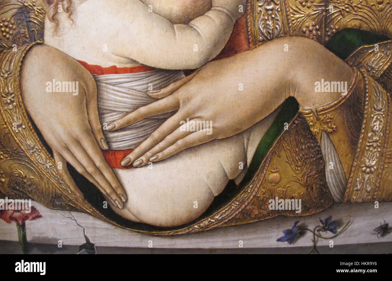 Carlo Crivelli, Madonna col bambino, V&A, 1480 ca. 04 Banque D'Images