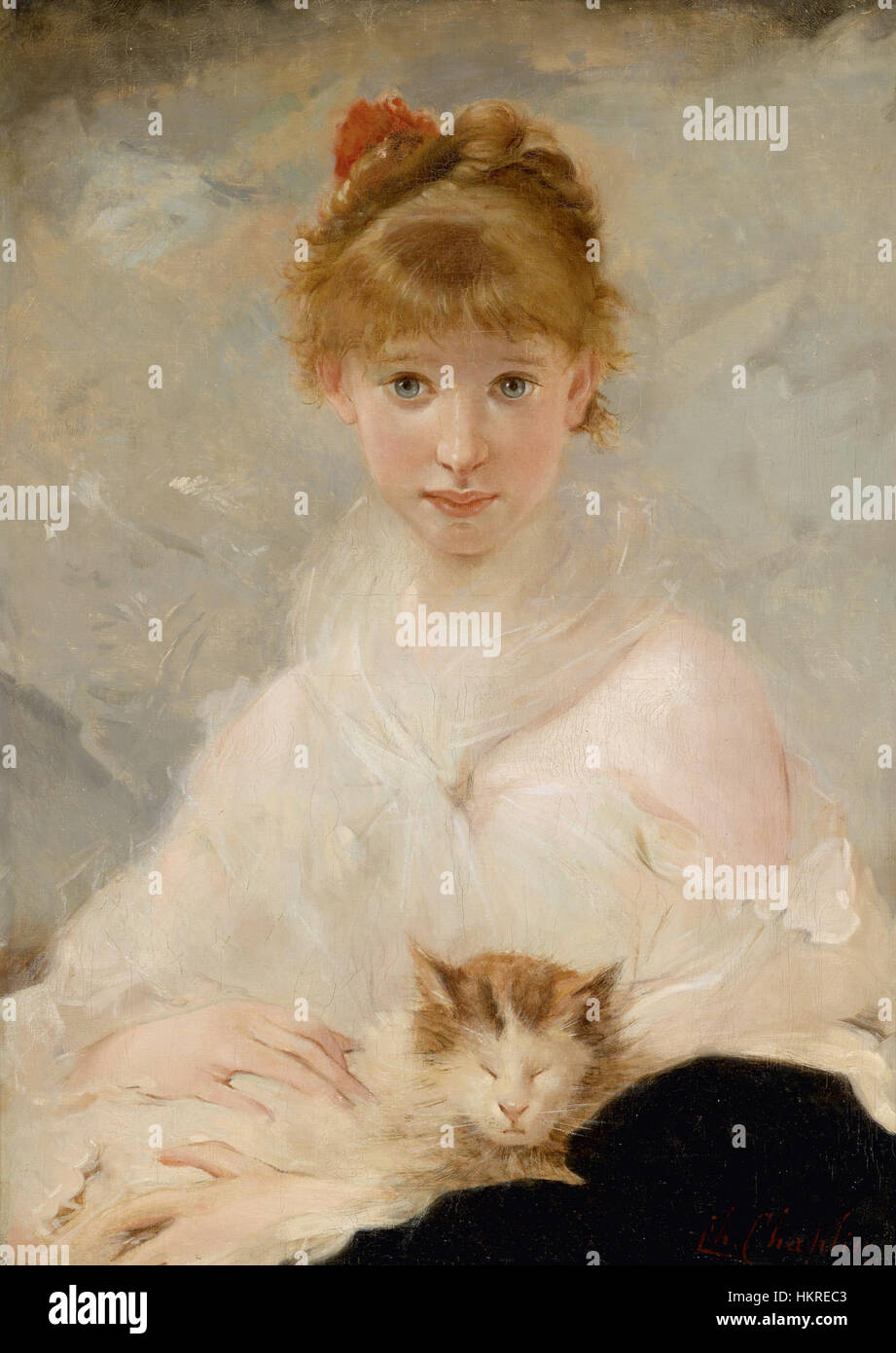 "Der kleine Liebling" est une peinture mettant en vedette un jeune Charles Chaplin dans son personnage emblématique de film muet. L'image capture son caractère ludique et expressif, reflet de son éclat comique au cours des premières années du cinéma. Cette pièce célèbre la contribution de Chaplin à l’histoire du cinéma et de la comédie. Banque D'Images