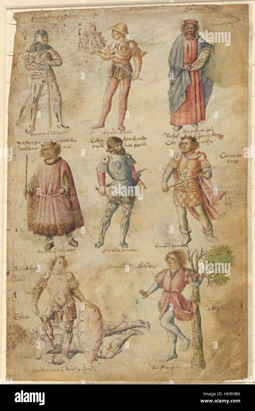 La chronique Cockerell est une œuvre d'art conservée à la National Gallery of Victoria, axée sur les thèmes de la narration historique et européenne La peinture représente une approche savante de la narration historique par des moyens visuels. Banque D'Images