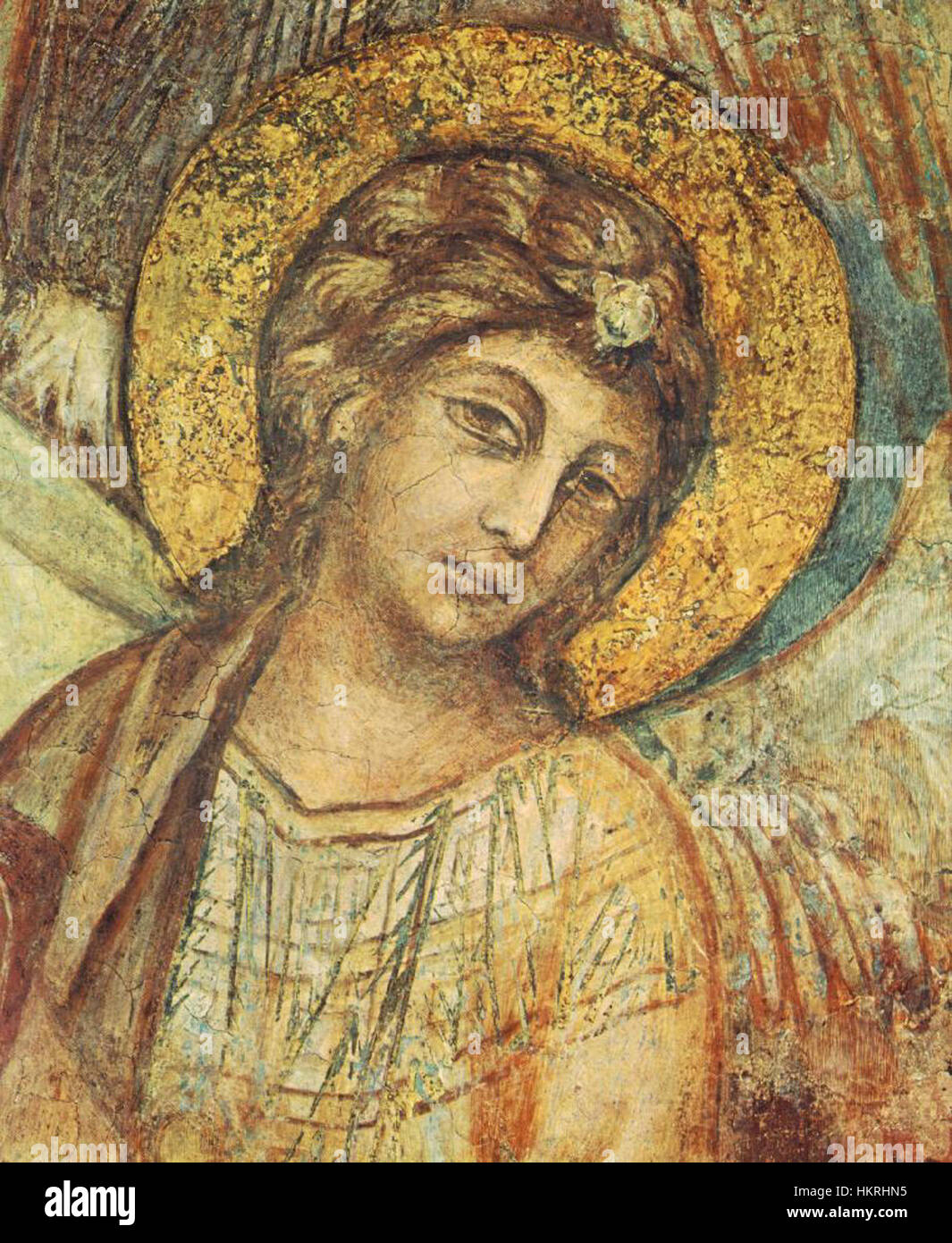 Cimabue - Madonna Enthroned avec l'enfant, Saint François et quatre anges (détail) - WGA04921 Banque D'Images