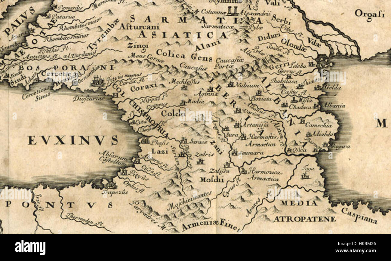 Colchis et Iberia, 1706 Banque D'Images